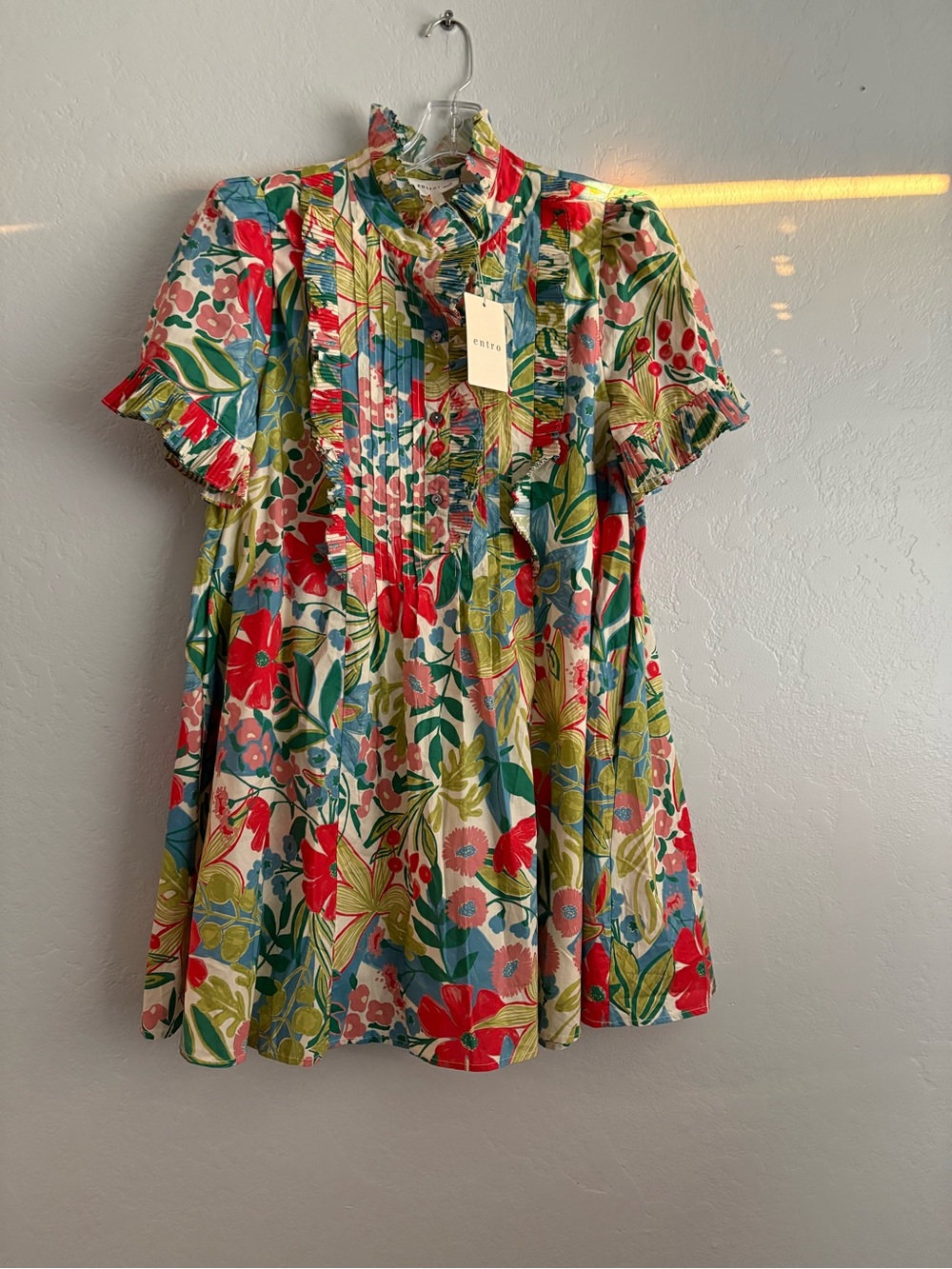 ❤️NEW entro Floral Ruffle Dress in Multi Floral